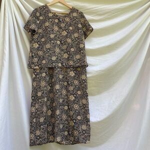 Blair brown and black floral dress, size 12P
